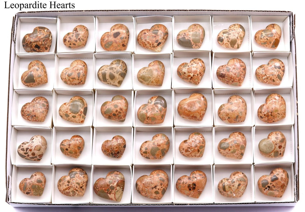 35 Piece Flat - Leopardite Hearts