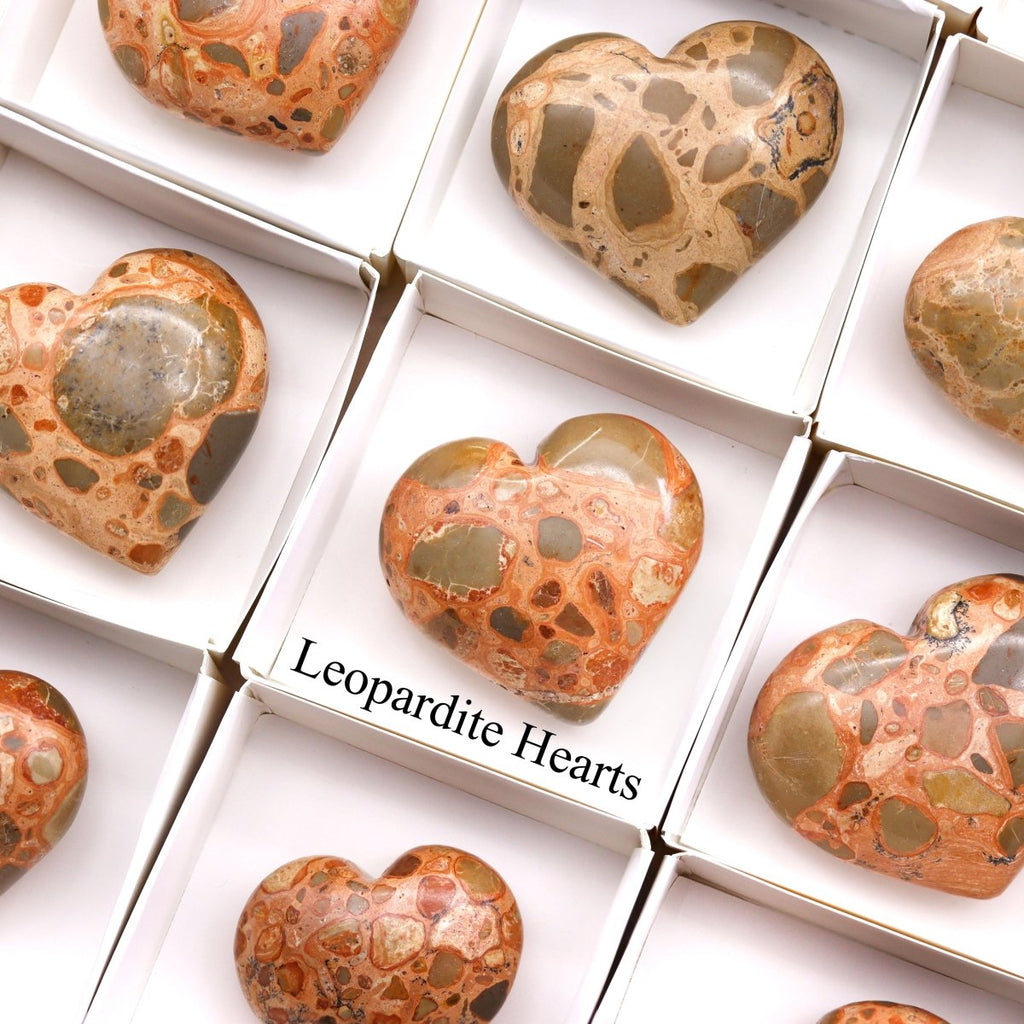 35 Piece Flat - Leopardite Hearts