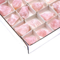 35 Piece Flat - Rough Rose Quartz