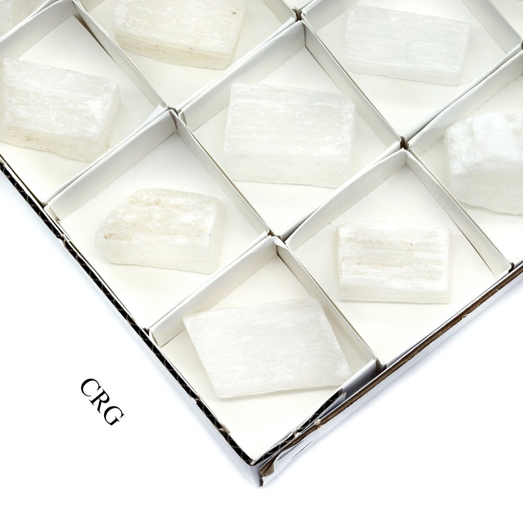 35 Piece Flat - Rough Selenite