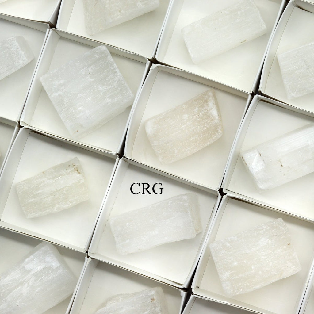 35 Piece Flat - Rough Selenite