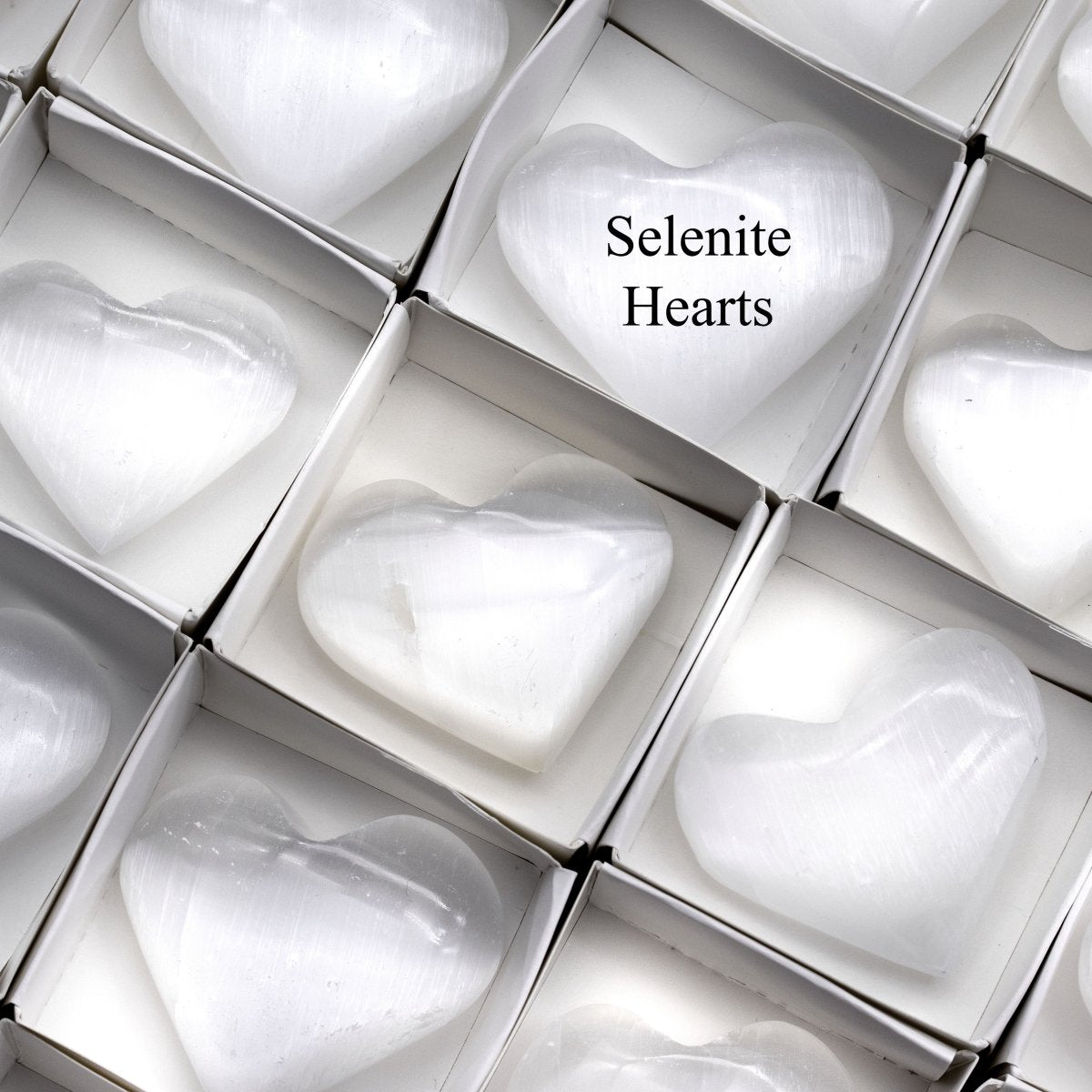 35 Piece Flat - Selenite Hearts