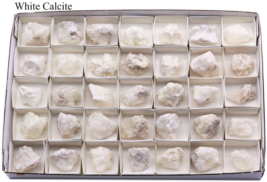 35 Piece Flat - White Calcite