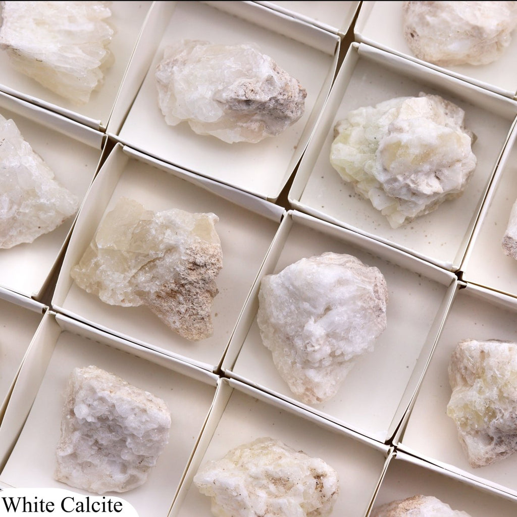 35 Piece Flat - White Calcite