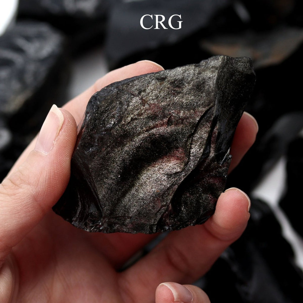 4 KILO LOT - Black Obsidian Rough Rock from India / GREAT DEAL!