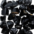 4 KILO LOT - Black Obsidian Rough Rock from India / GREAT DEAL!