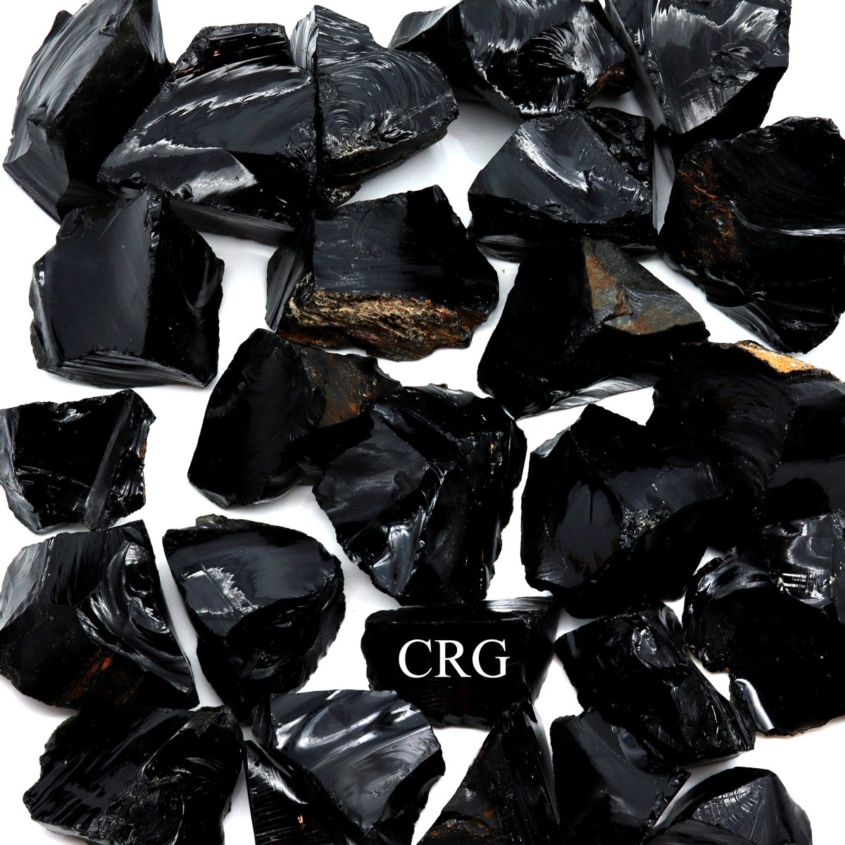 4 KILO LOT - Black Obsidian Rough Rock from India / GREAT DEAL!