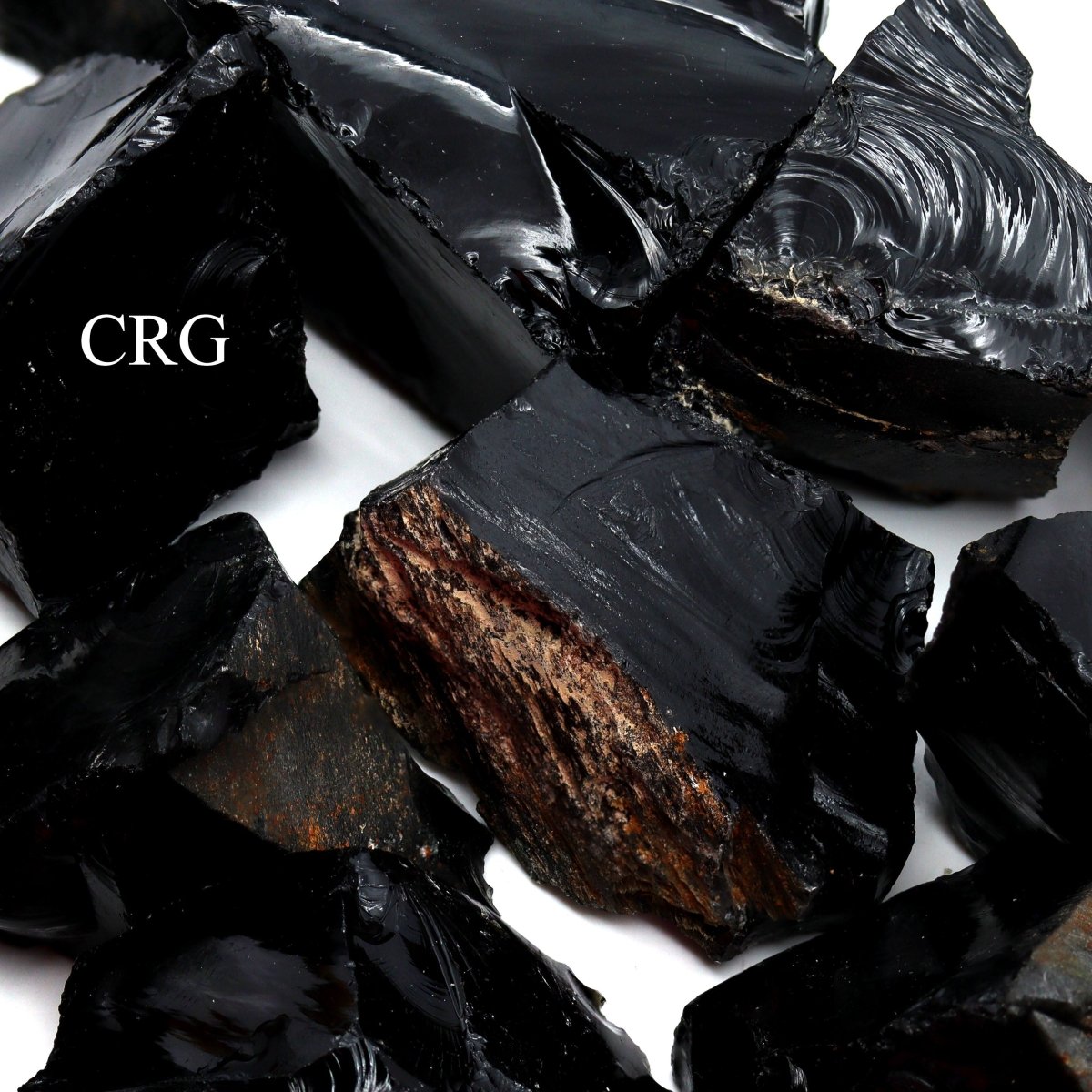 4 KILO LOT - Black Obsidian Rough Rock from India / GREAT DEAL!