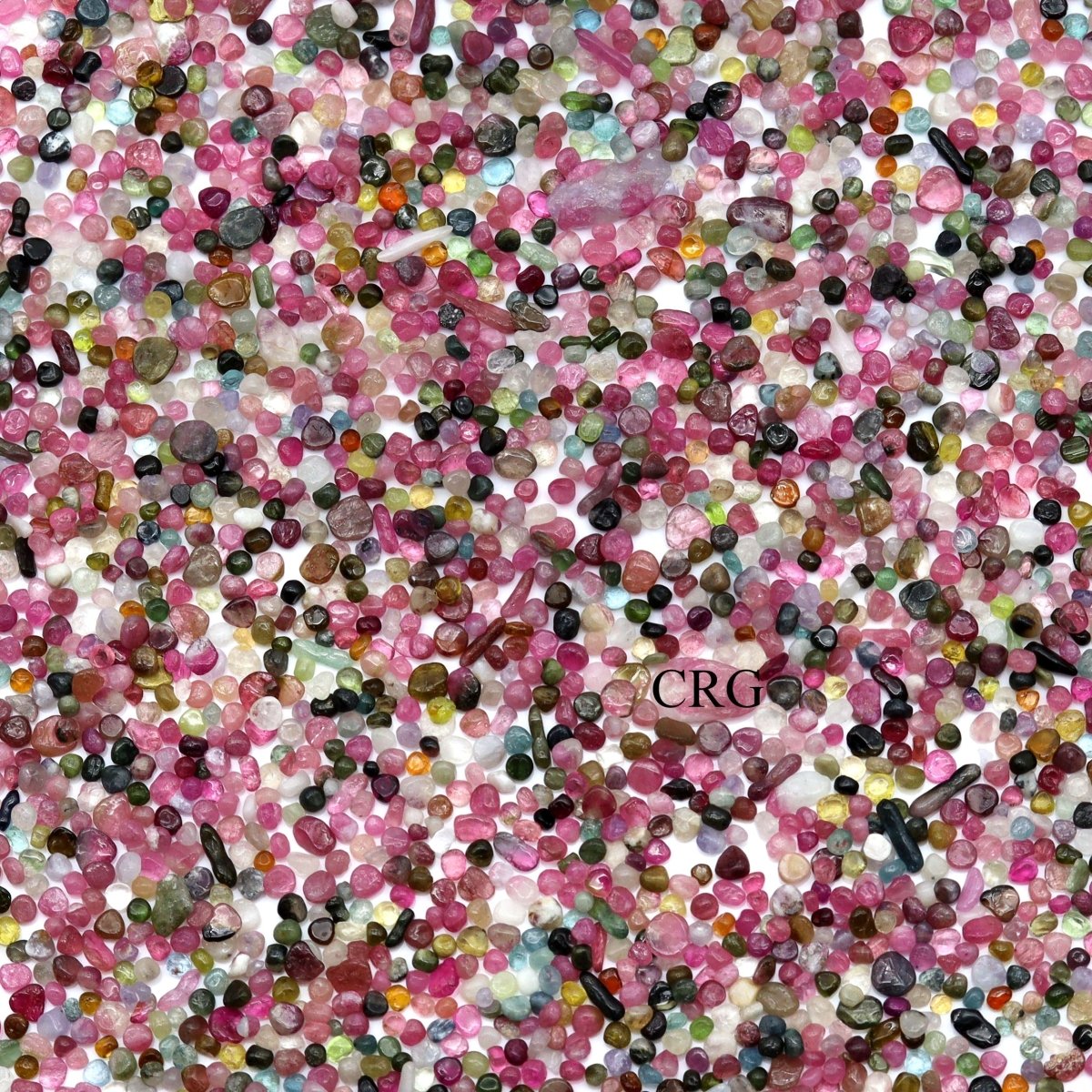 4 OZ. LOT - Multi-Colored Tourmaline Tiny Tumbled Chips
