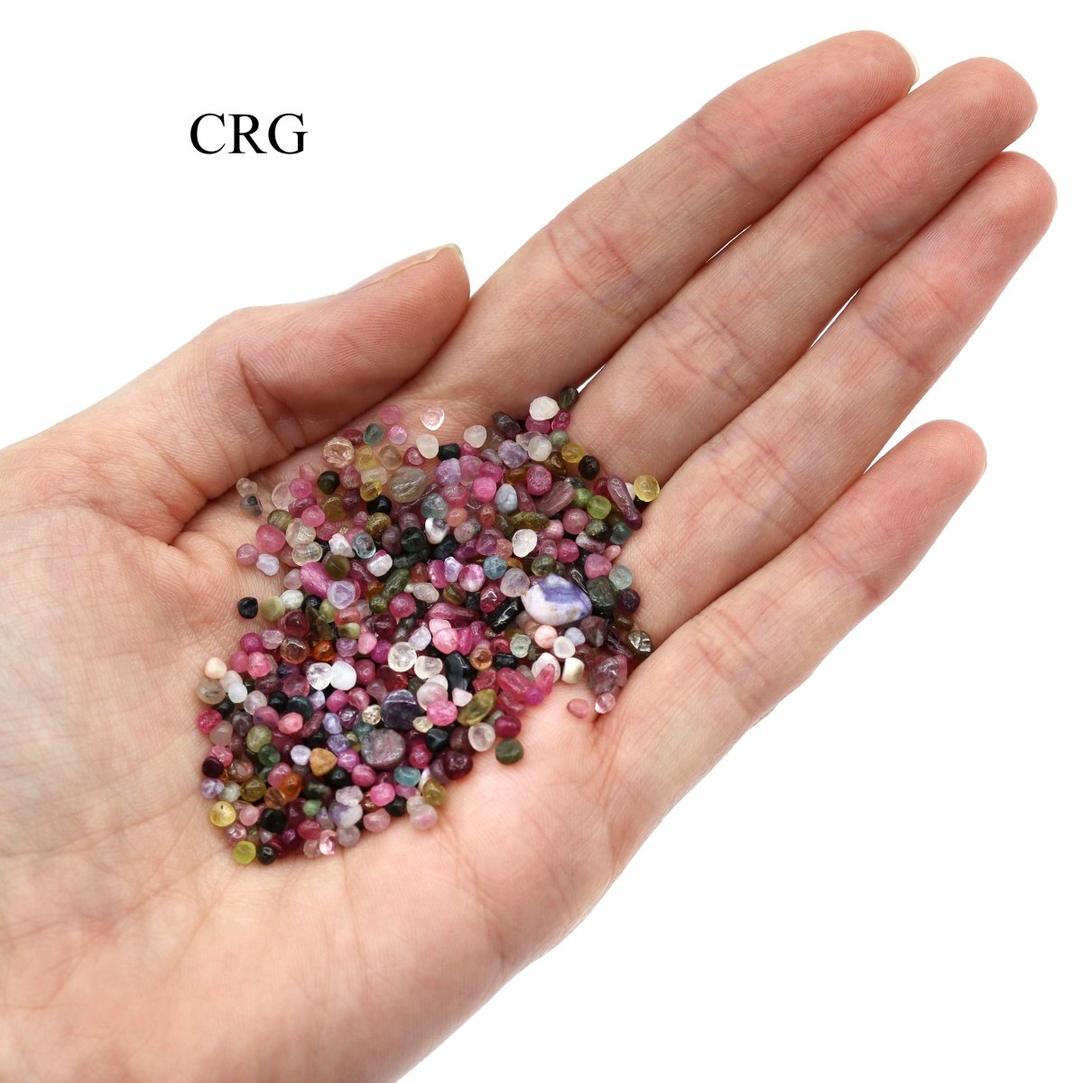 4 OZ. LOT - Multi-Colored Tourmaline Tiny Tumbled Chips