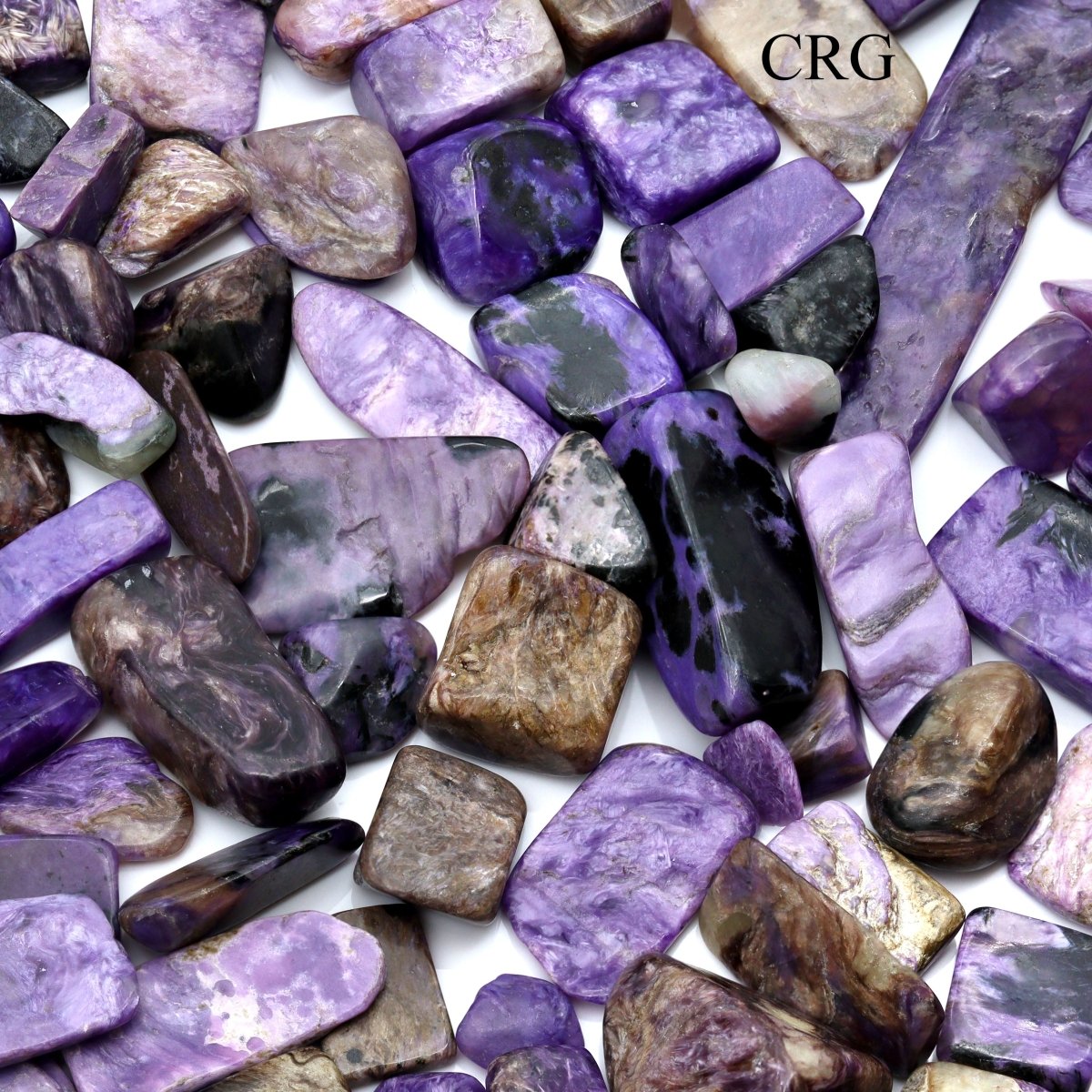 Polished Charoite Chips / 0.25-2" AVG - 1 LB. LOT
