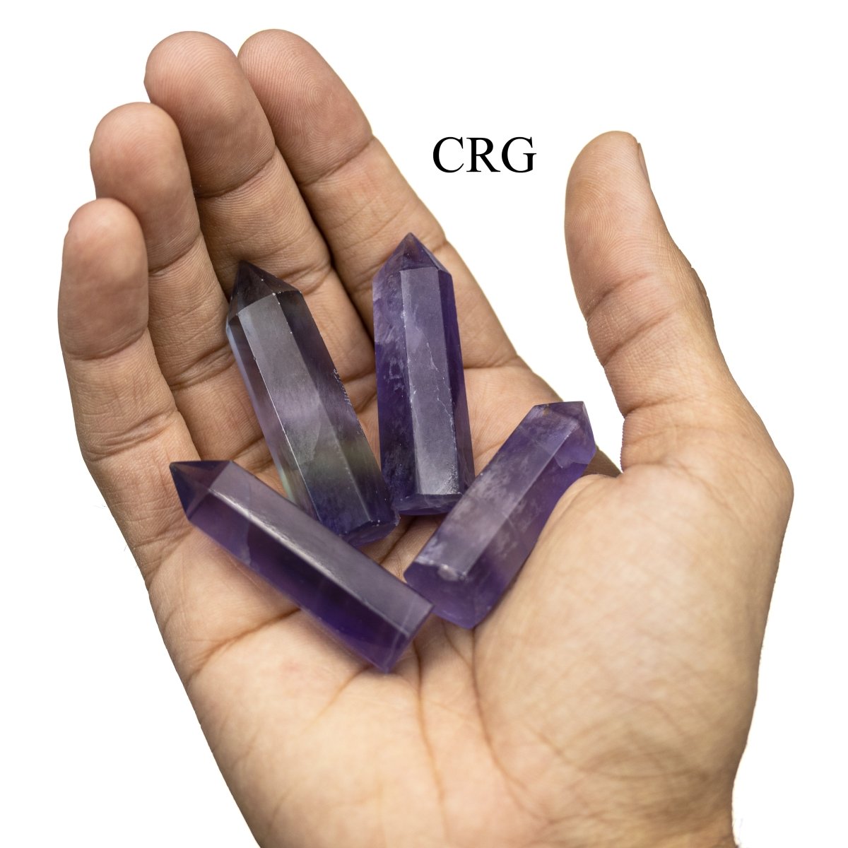 4 PC Rainbow Fluorite Towers / 5cm Avg