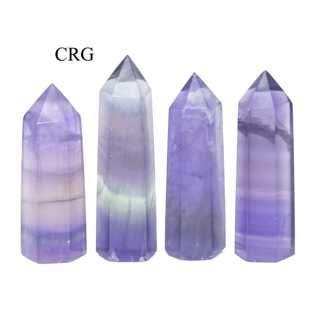 4 PC Rainbow Fluorite Towers / 5cm Avg