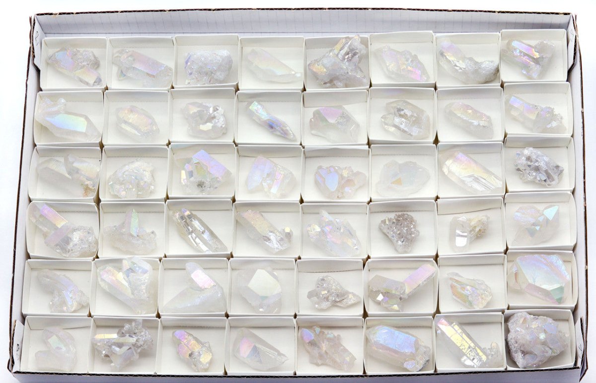 48 Piece Flat - Angel Aura Clusters / 1.5-2.5" AVG