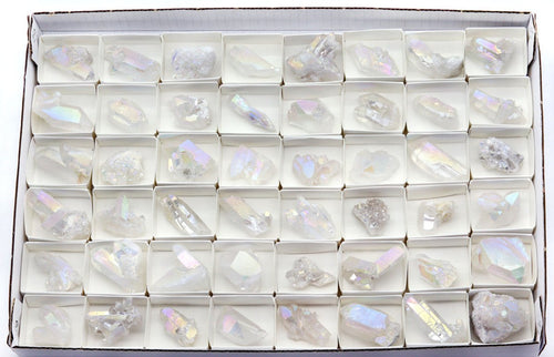 48 Piece Flat - Angel Aura Clusters / 1.5-2.5" AVG