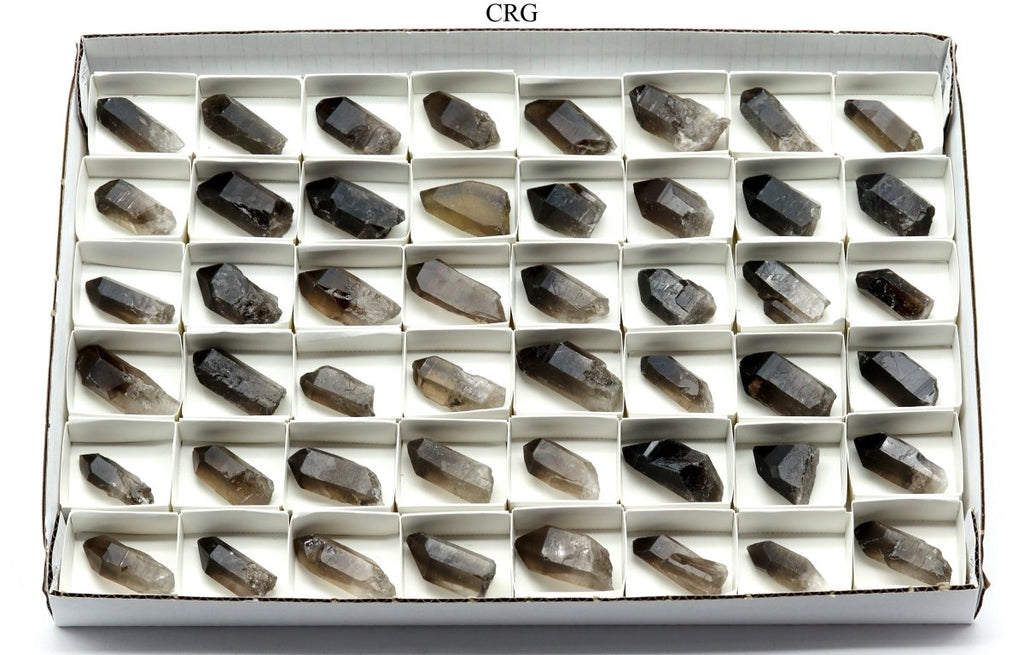 48 Piece Flat - Smoky Quartz Points