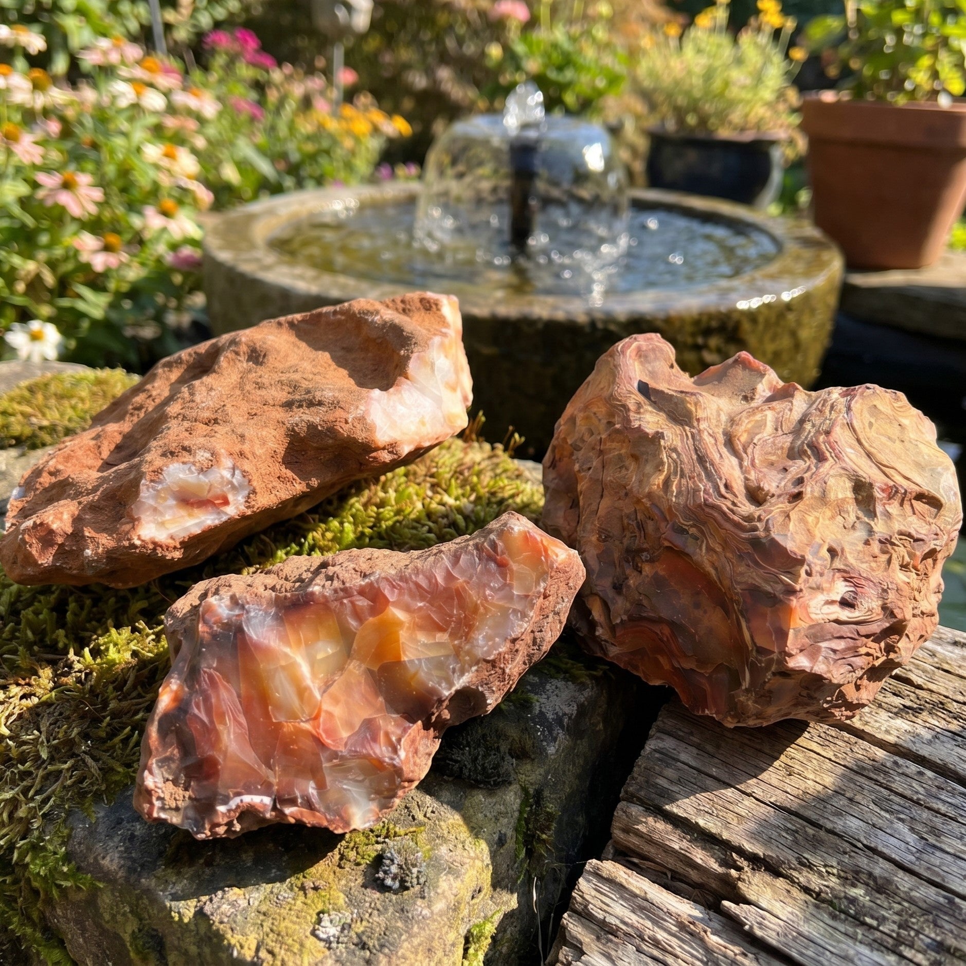 Extra Large Red Carnelian Agate Crystal Boulders (4-8 Inches) Rough Raw Stones