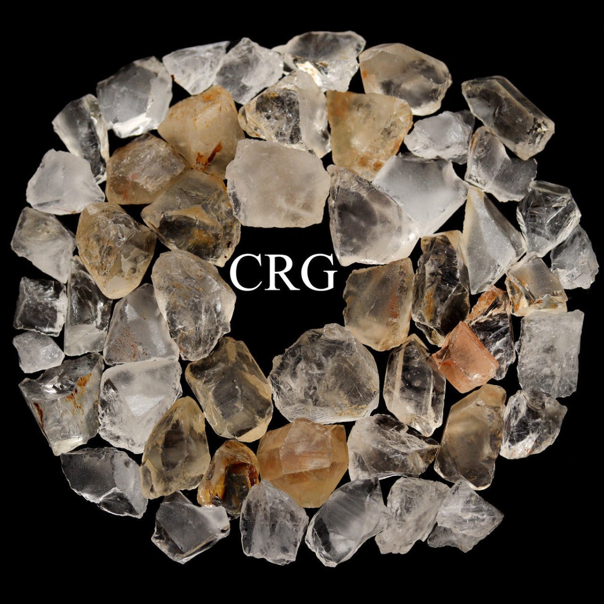5 KILO LOT - Clear Quartz Rough Rock from India / 25-40mm Avg
