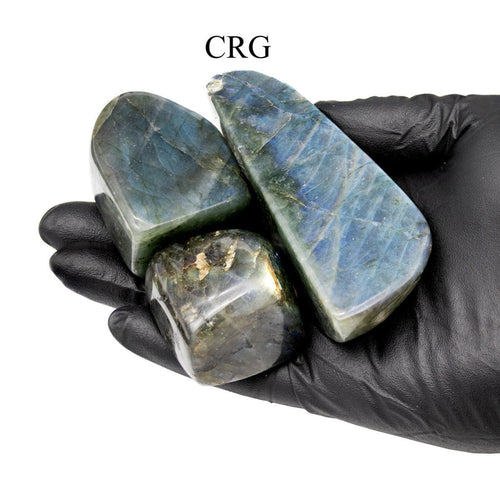3 KILO LOT - Labradorite High Flash Full Polished Freeforms / Mixed Sizes