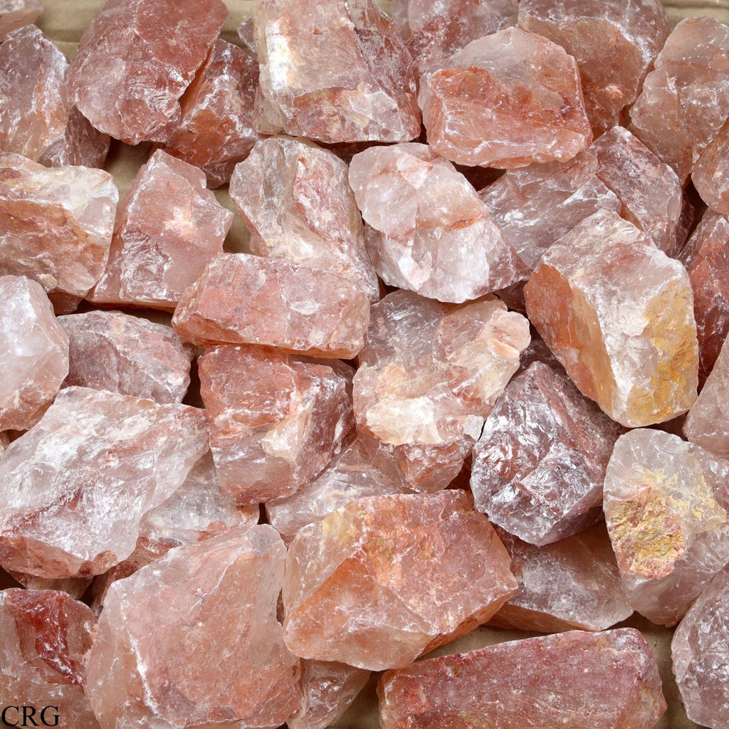 5 KILO LOT - Rough Fire Quartz Stones from Madagascar