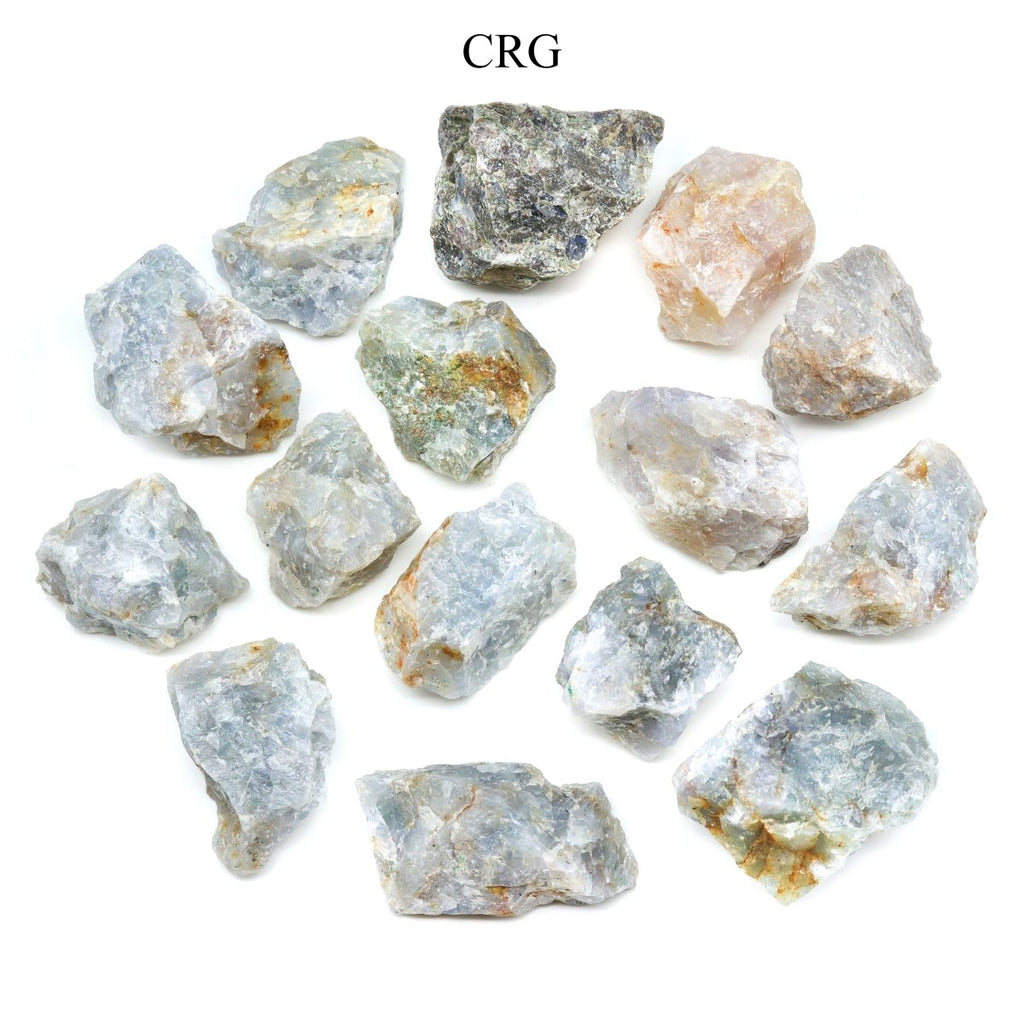 5 KILO LOT - Rough Sky Blue Quartz from Brazil