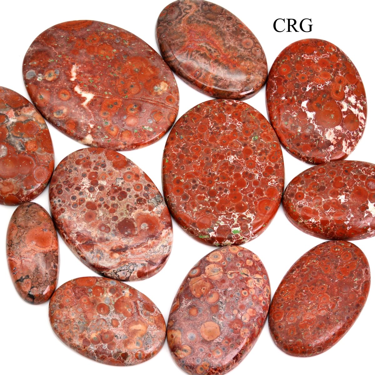 50 GRAM LOT - Poppy Jasper Cabochons / Mixed Sizes