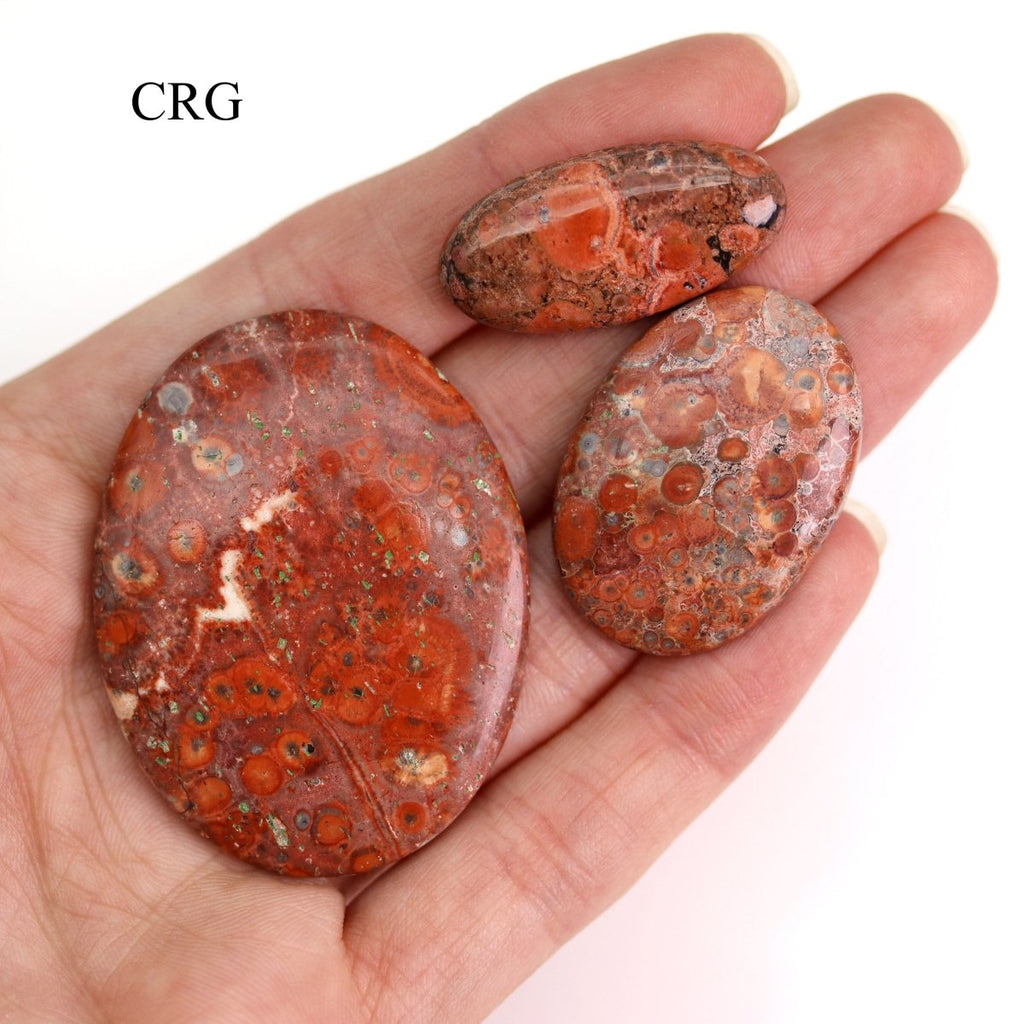 50 GRAM LOT - Poppy Jasper Cabochons / Mixed Sizes
