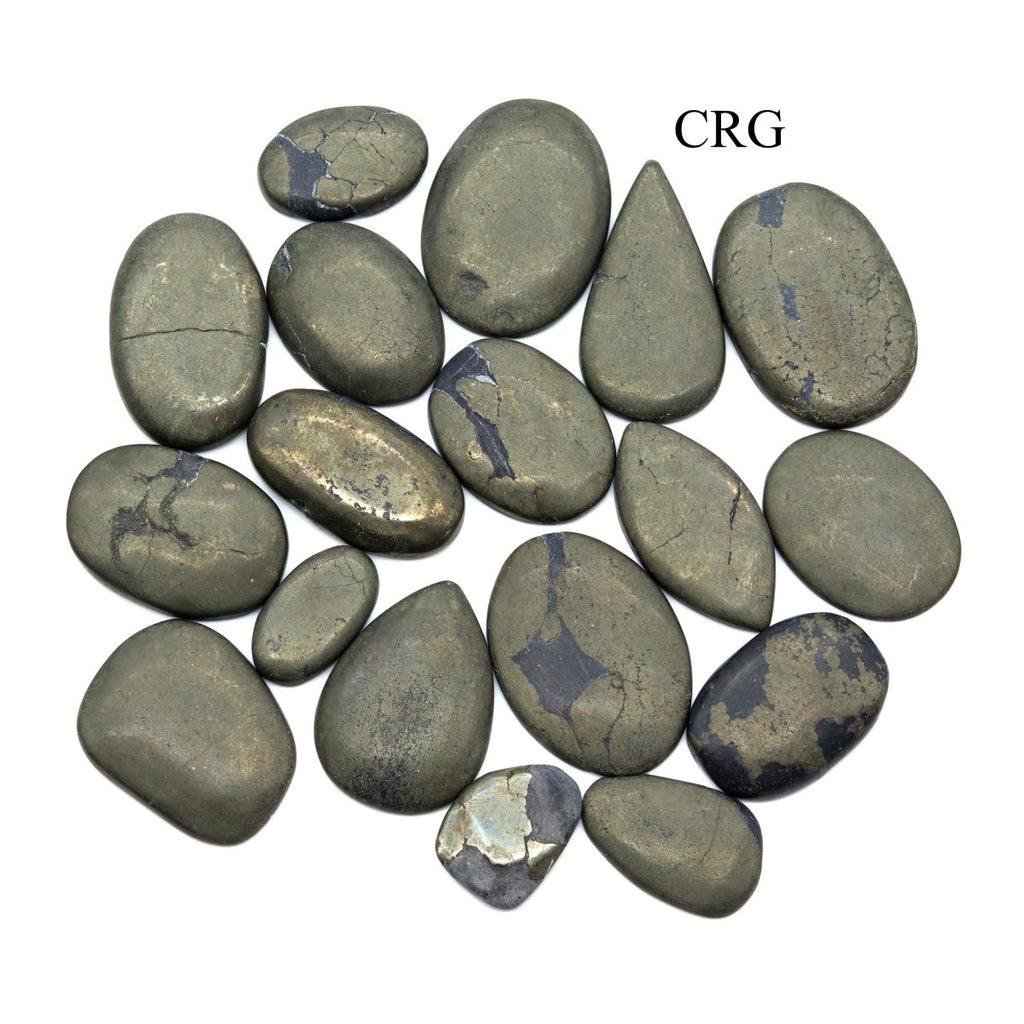50 GRAM LOT - Pyrite Cabochons / Mixed Sizes