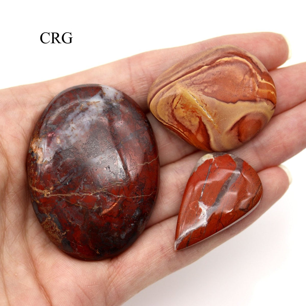 50 GRAM LOT - Red Jasper Cabochon / Mixed Sizes