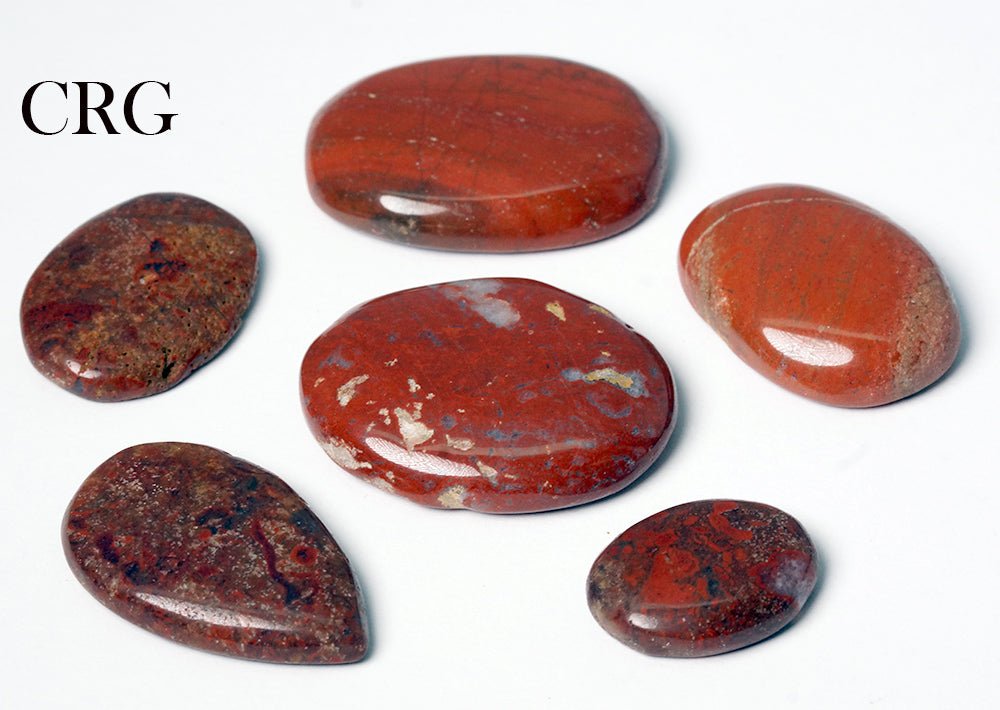 50 GRAM LOT - Red Jasper Cabochon / Mixed Sizes