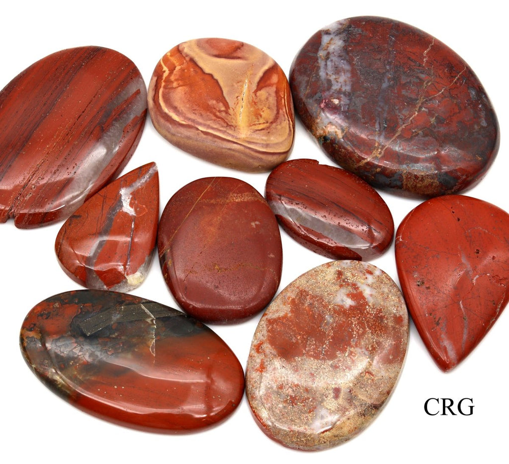 50 GRAM LOT - Red Jasper Cabochon / Mixed Sizes
