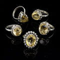 50 Gram Lot - CITRINE Sterling Silver 925 Gemstone Rings Wholesale