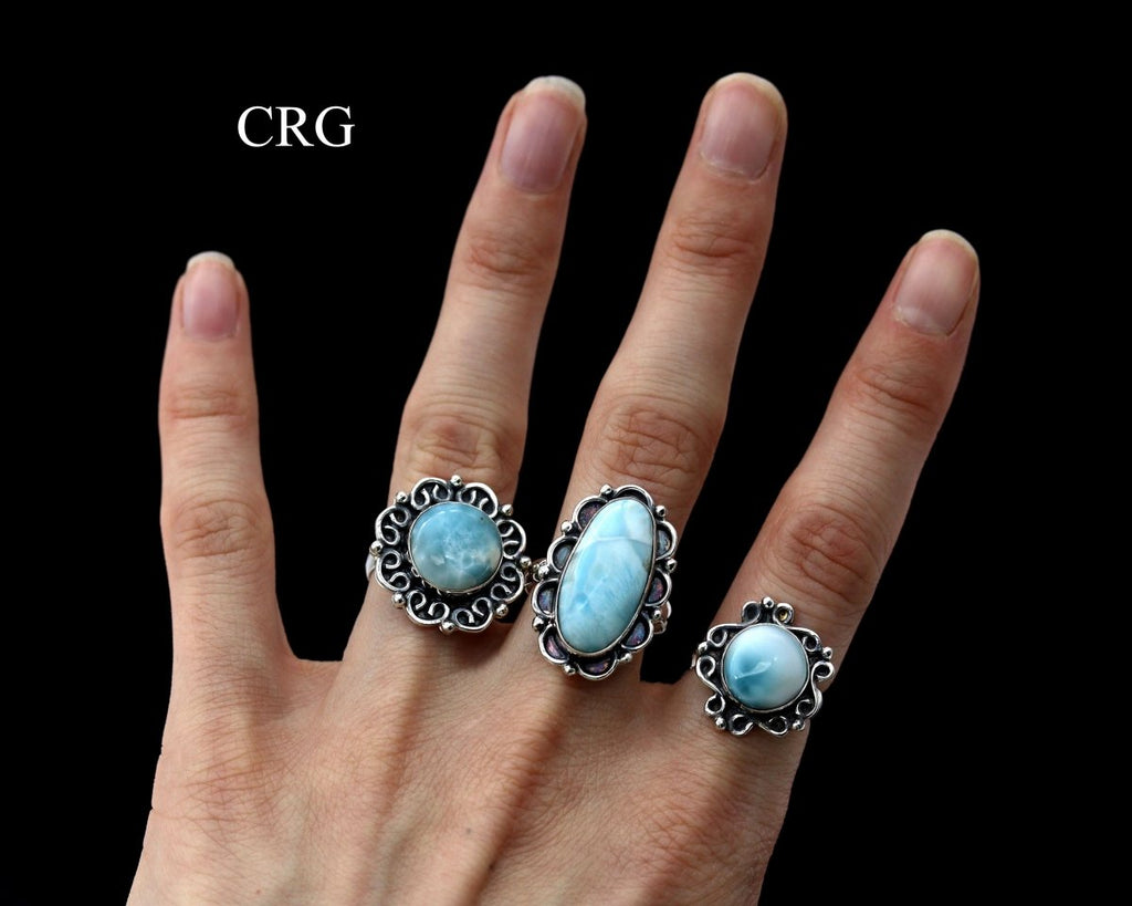 Sterling Silver 925 Gemstone Rings (50 Gram Lot) MIXED STONES