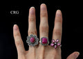 50 Gram Lot - RUBY Sterling Silver 925 Gemstone Rings Wholesale