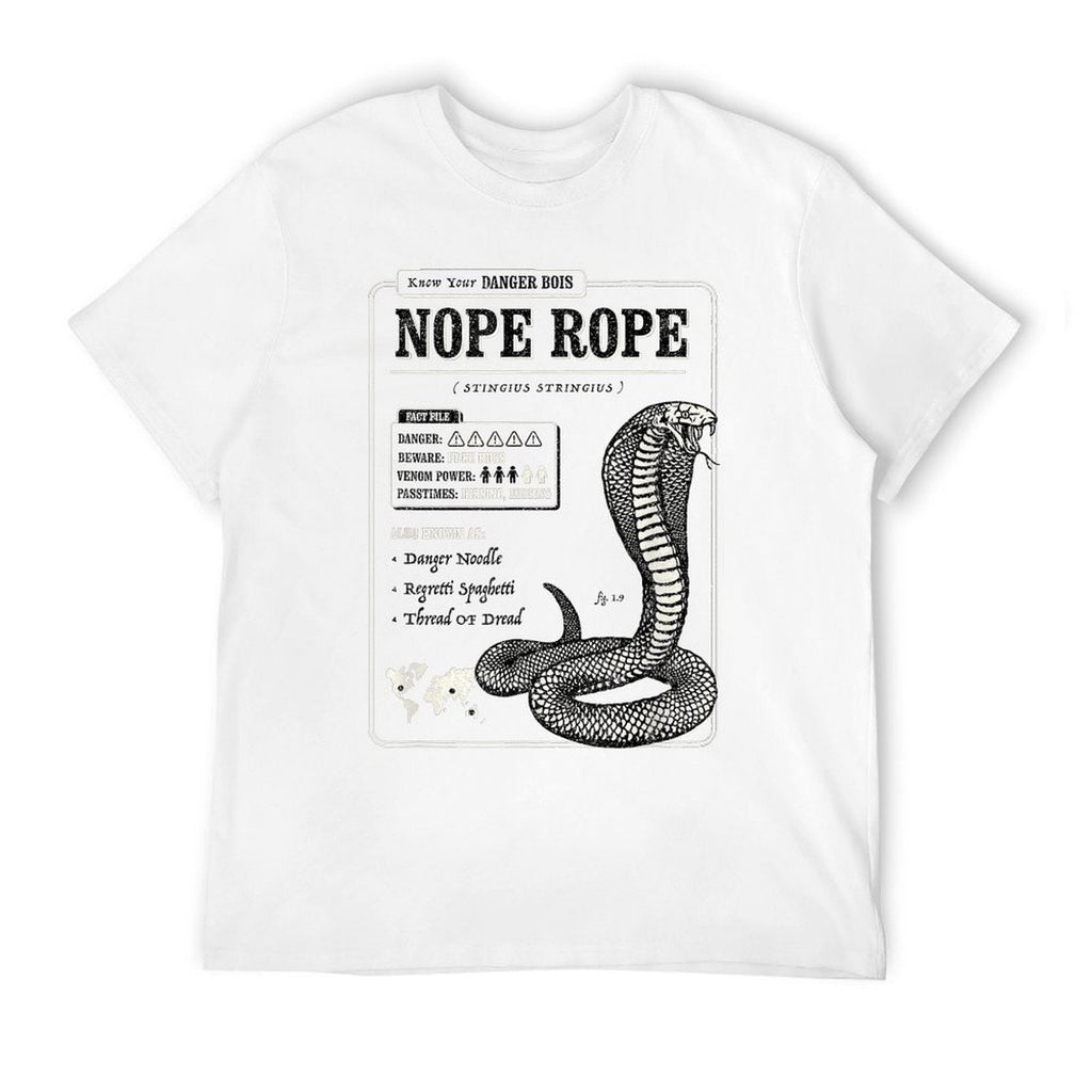 Nope Rope Print - Funny Snake  Easy-care T-Shirt