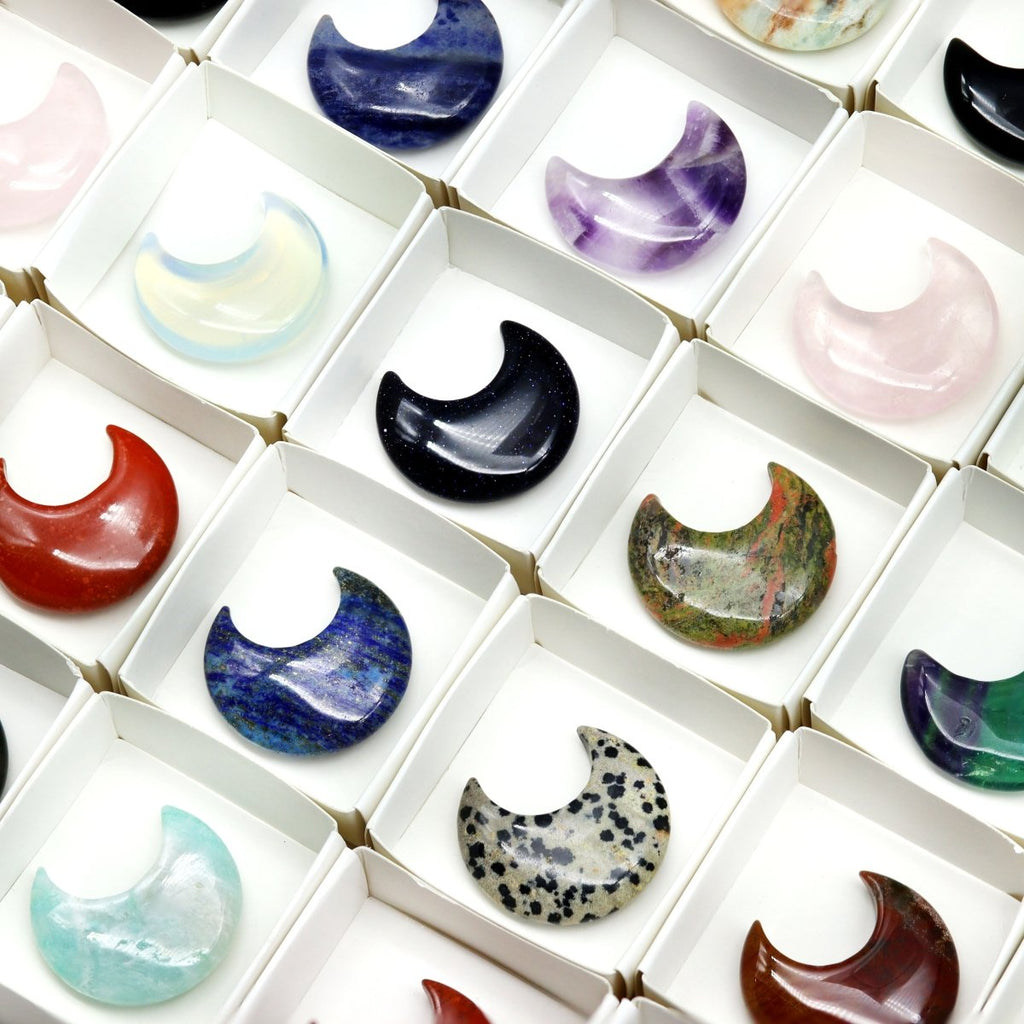 54 Piece Flat - Assorted Gemstone Moons