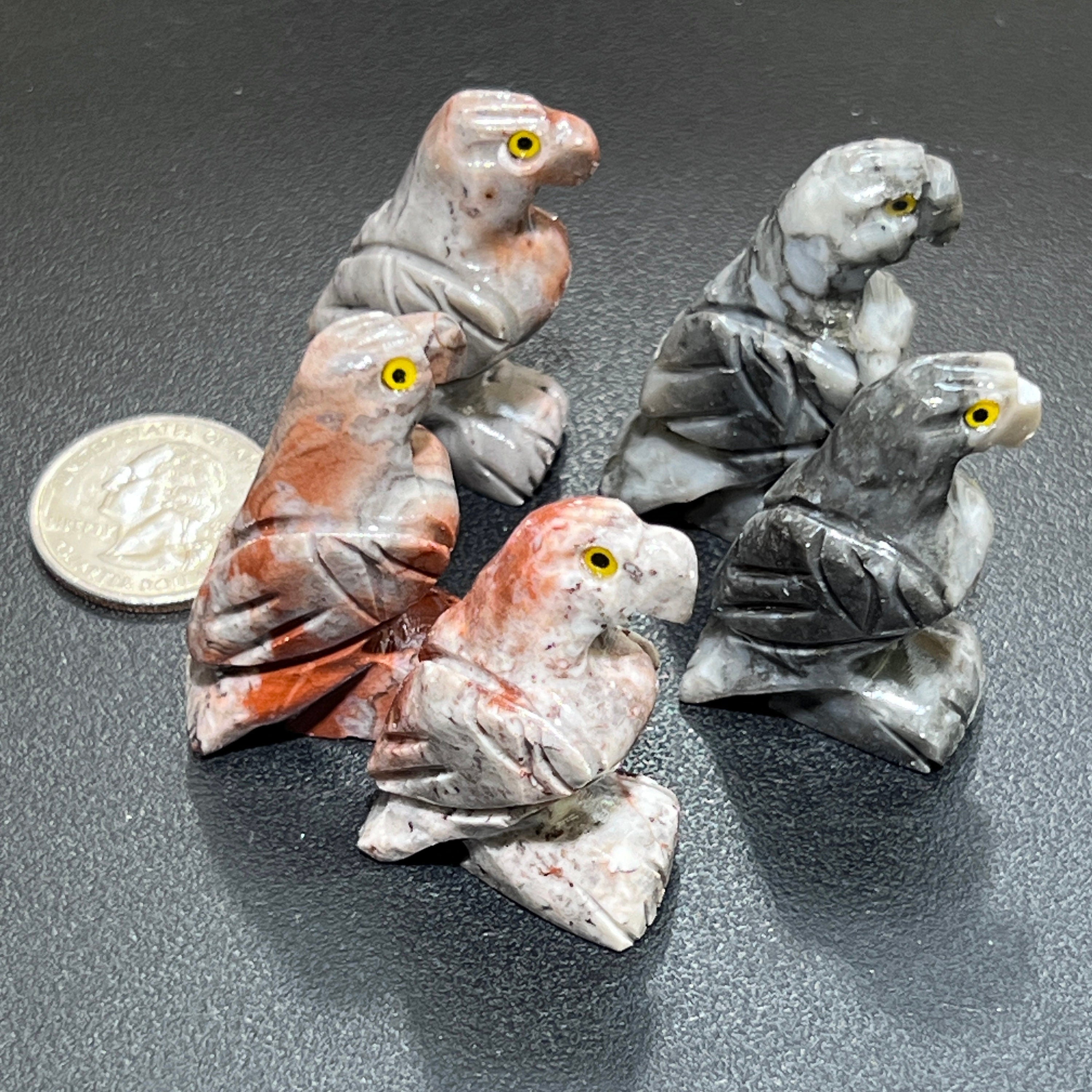 Small Soapstone Animals Carvings (Packs of 10) Wholesale Miniatures
