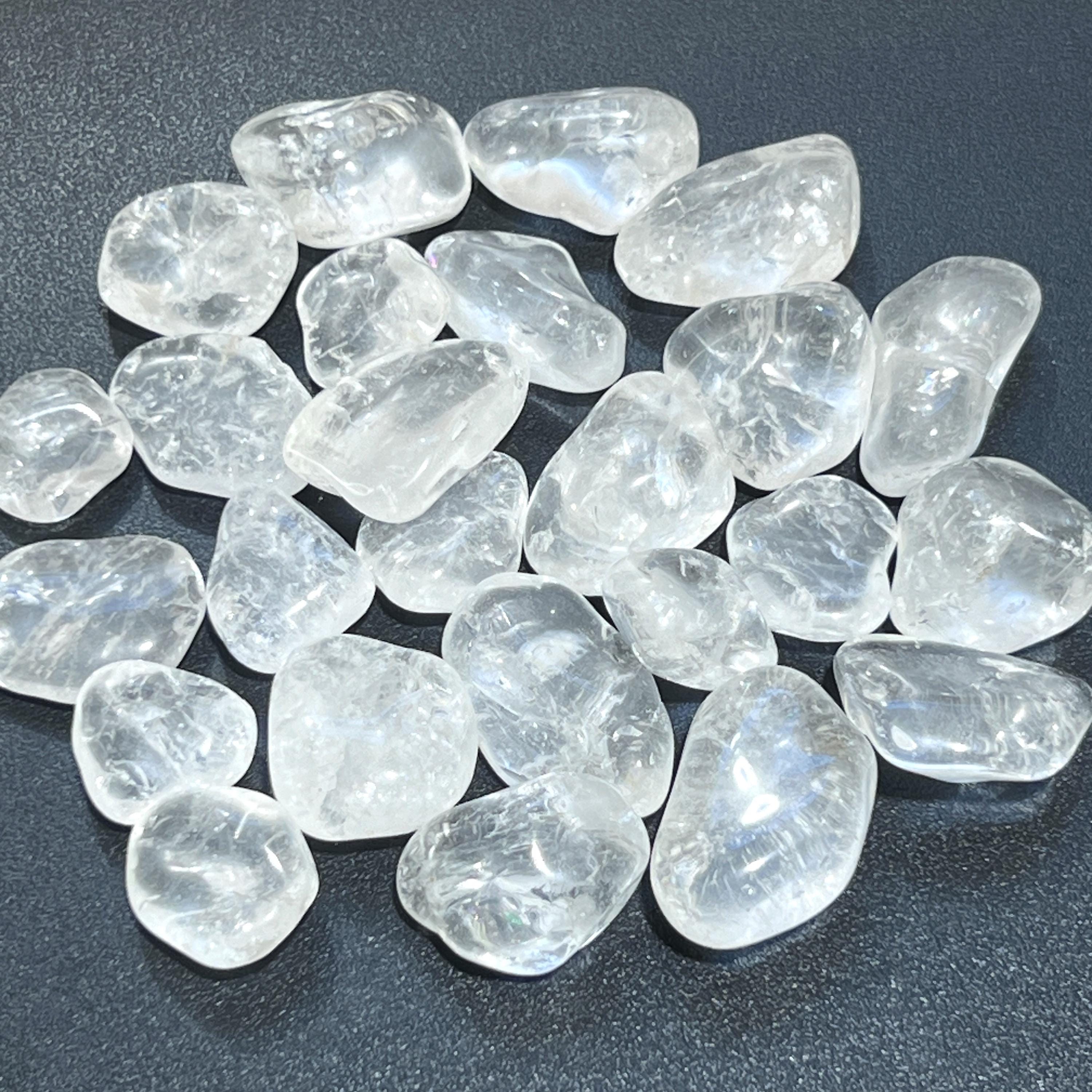 Clear Quartz Crystal Tumbled Stones (By The Piece or Pound)