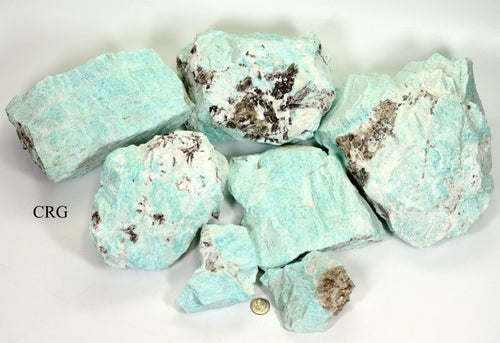 6 KILO LOT - Extra Large Amazonite Rough Madagascar / MIXED SIZES