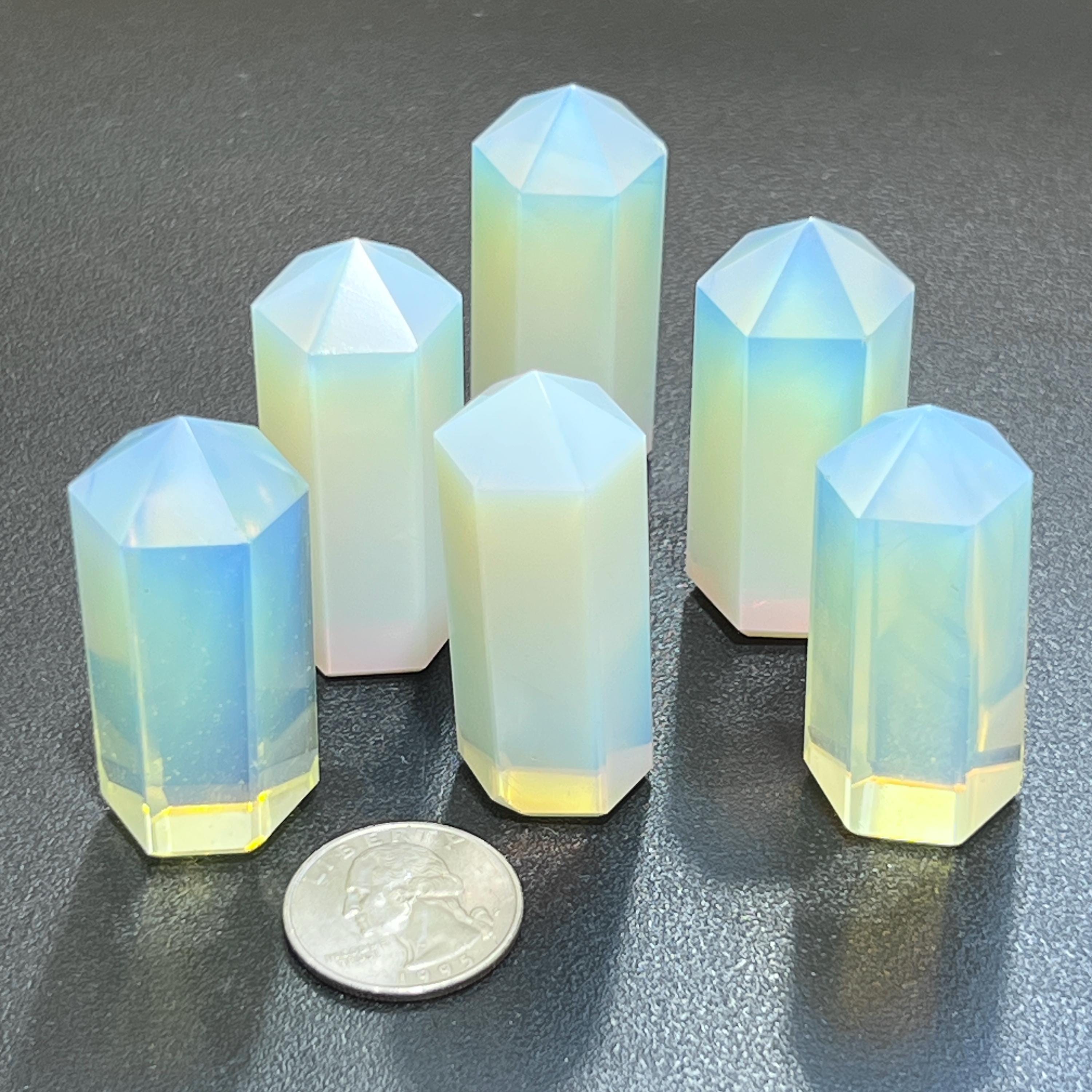 Opalite Glass Crystal Point Tower Obelisk Wholesale