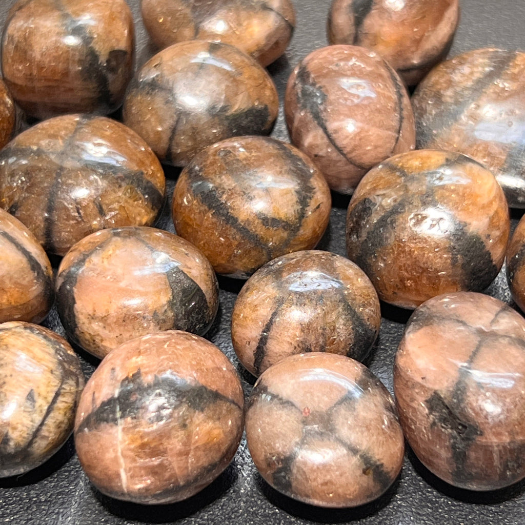 Extra Quality Chiastolite Cross Tumbled Stones (By The Piece or Pound)
