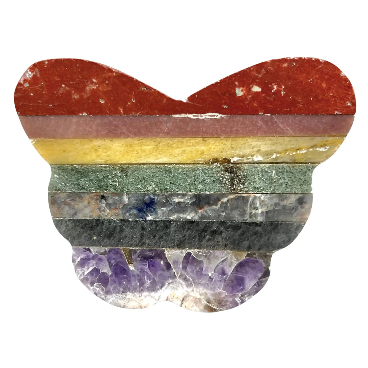 7 Stone Butterfly (1 Piece) Size 3 Inches Crystal Gemstone Shape