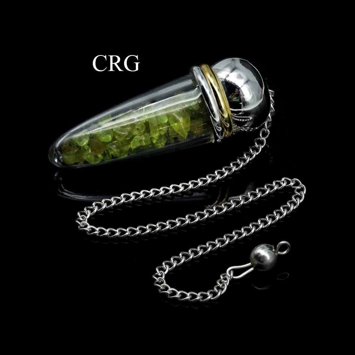 7 Stone Decorative Pendulums (7 Pieces) Size 1.5 Inches Crystal Gemstone Chip Charms