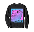 Vaporwave Snake Aesthetic Pastel Sweatshirt - Novelty Apparel for Adults