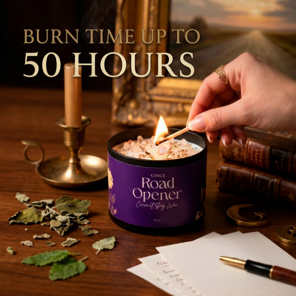 Road Opener Candle — 8 oz Ritual to Remove Obstacles