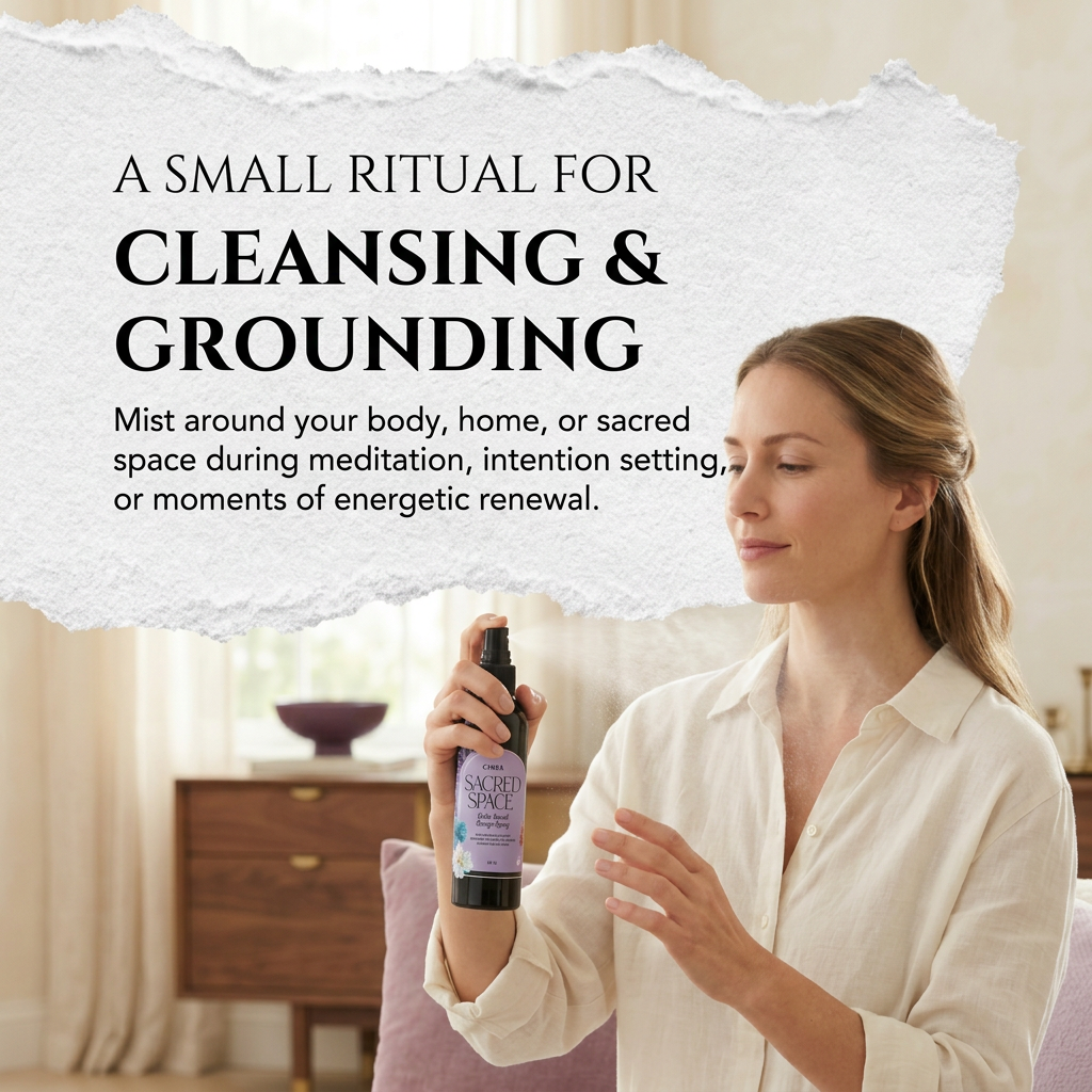 Sacred Space Smudge Spray – 4 oz Cleansing & Purifying Mist