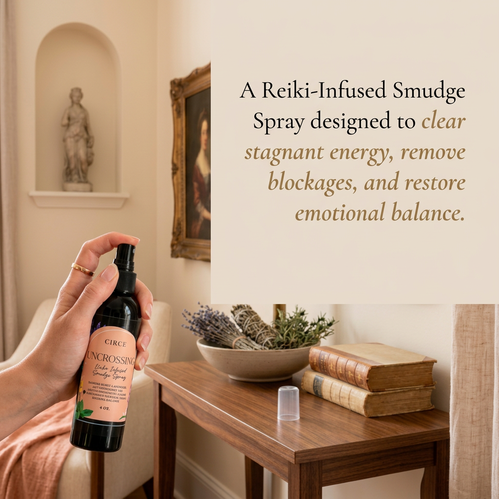 Uncrossing Smudge Spray – Energy Clearing & Spiritual Protection Mist | 4 oz