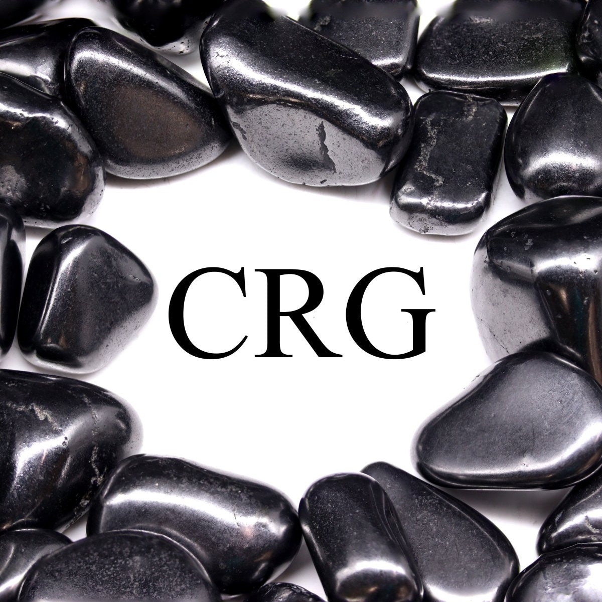 8 OUNCE LOT - Small Polished Tumbled Shungite (25 - 35 MM) AVG