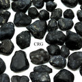 8 OZ LOT - Black Meteorite/Tektite / Smooth Not Polished / .75-1" Avg