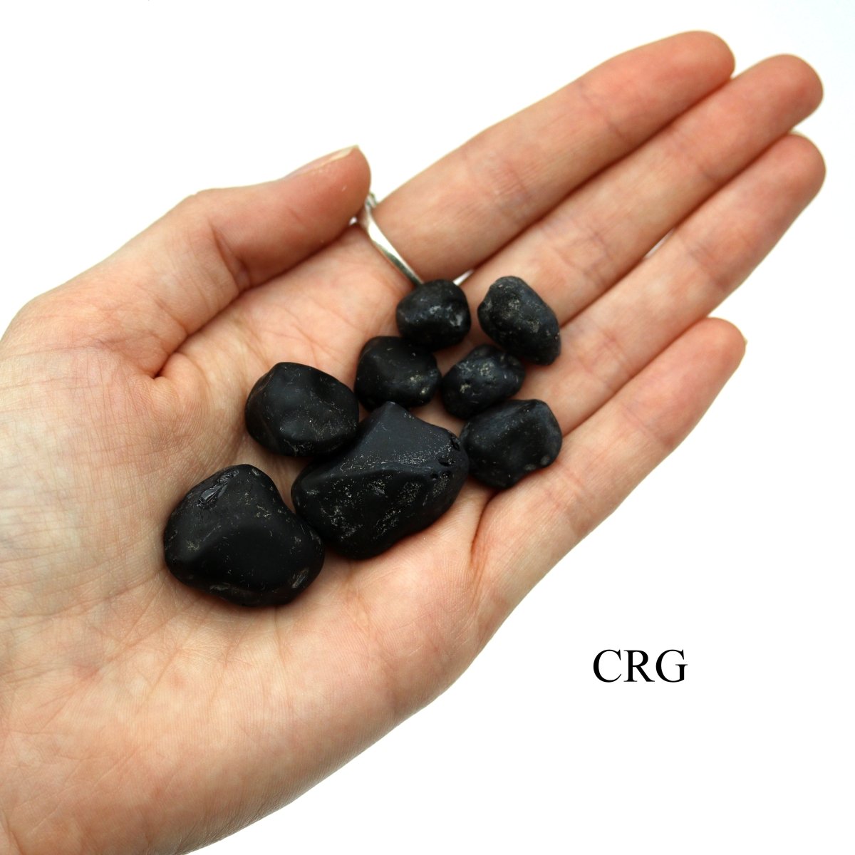 8 OZ LOT - Black Meteorite/Tektite / Smooth Not Polished / .75-1" Avg